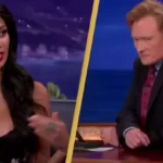 Nicole Scherzinger had perfect response after she awkwardly caught Conan O’Brien staring at her breasts