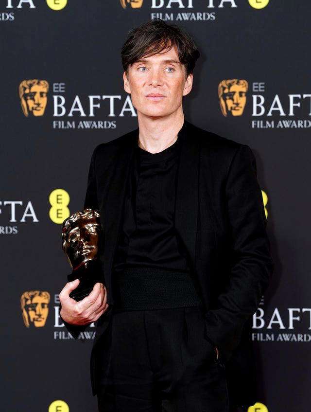 Cillian Murphy, with his Bafta earlier this year (PA) (PA Archive/PA Images - Ian West)